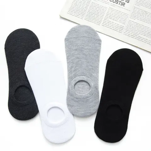 Socks Men and Women Solid Color Boat Spring Invisible