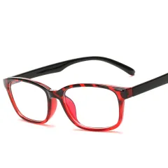 Anti-Radiation Glasses For Men And Women - Wine Red Frame Transparent - View 1