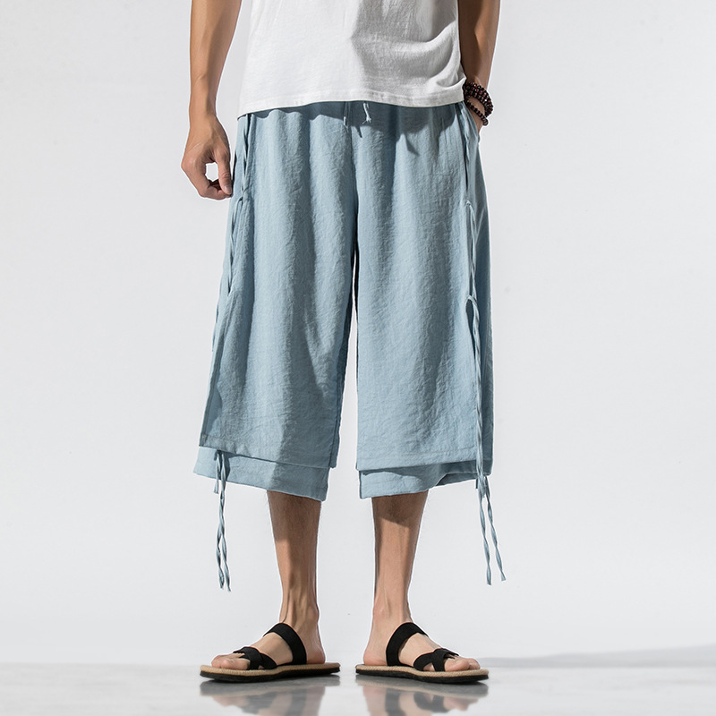 Title 9, Casual Cropped Linen Straight-leg Pants. Experi...