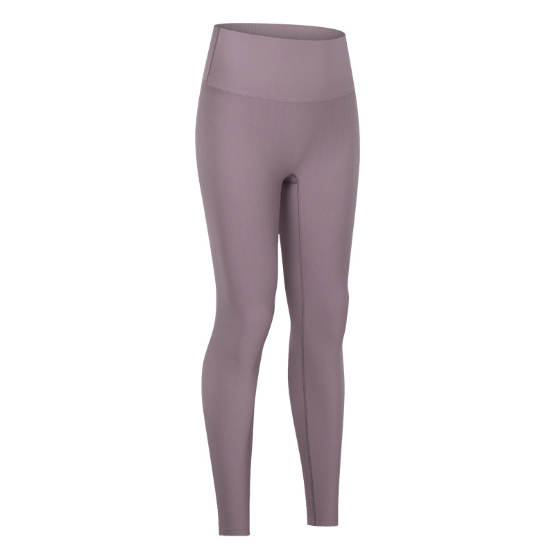 No T-Line Soft High-Elastic Thread Yoga Pants, Buttocks, Abdomen, Moisture Wicking Sports, Nine-Point Pants Women