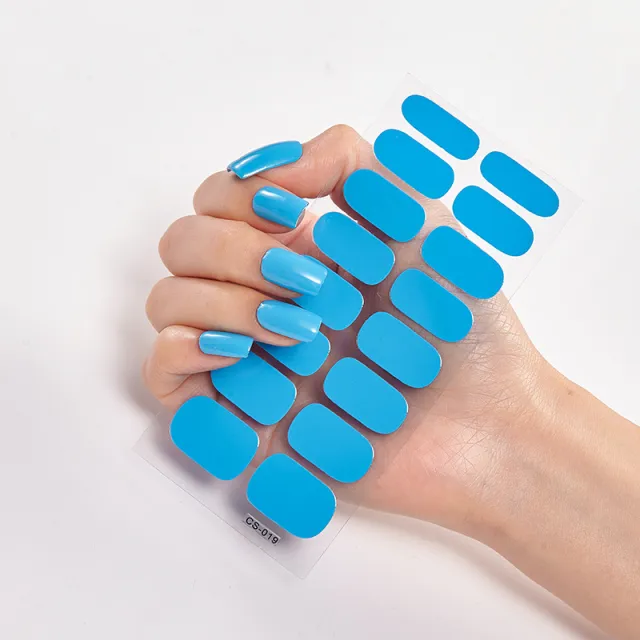 Pure Color 16 Nail Stickers Cs0019 - Shop at LoveMi