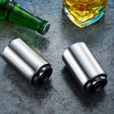 Creative Stainless Steel Beer Bottle Bar Press Opener Automatic