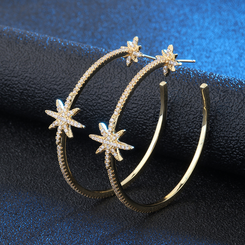 Exaggerated Pozi Star Earrings