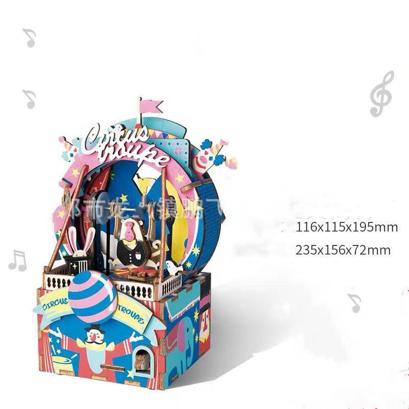 Title 9, Ruodang Music Box 3D Wooden Puzzle DIY Educatio...