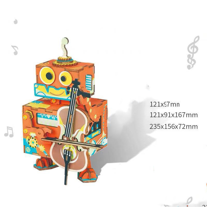 Title 11, Ruodang Music Box 3D Wooden Puzzle DIY Educatio...