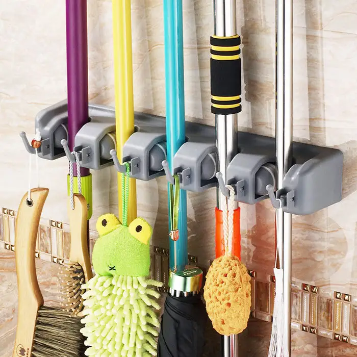 Plastic Mop Hook Wall Hanging Multifunctional Card