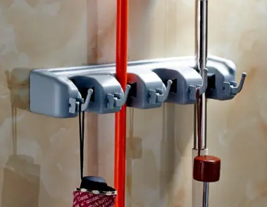 Plastic Mop Hook Wall Hanging Multifunctional Card