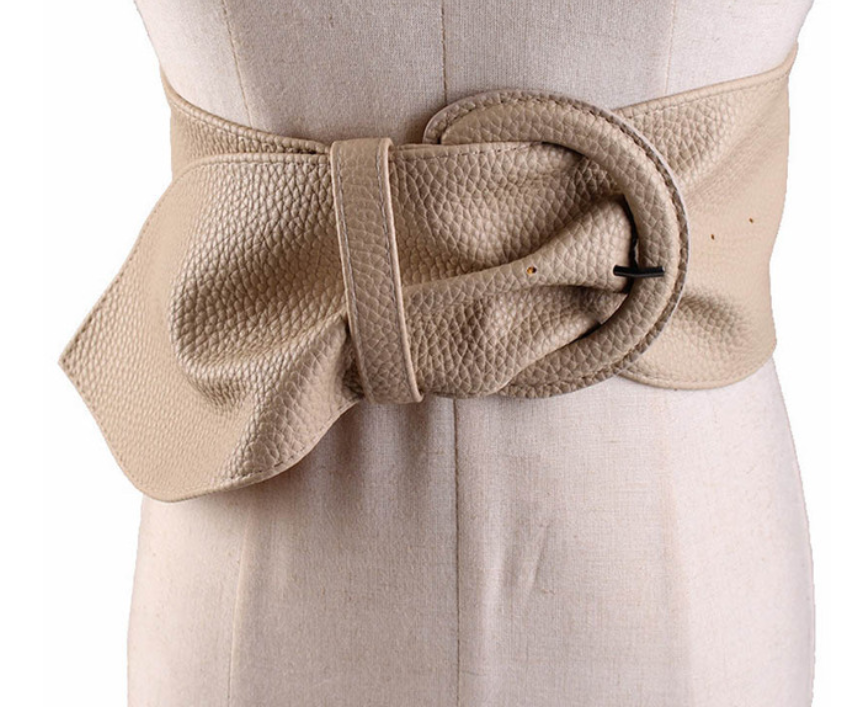 Title 4, Retro Fashion Wide Belt Ladies Simple All-match...