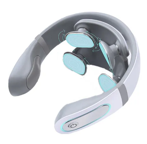 Wireless Electronic Neck Massager 4D Shiatsu Cervical Massager Stiff Neck Massage Health Care Therapy Pulse Pain Relief Four Head Massage - Shop at LoveMi