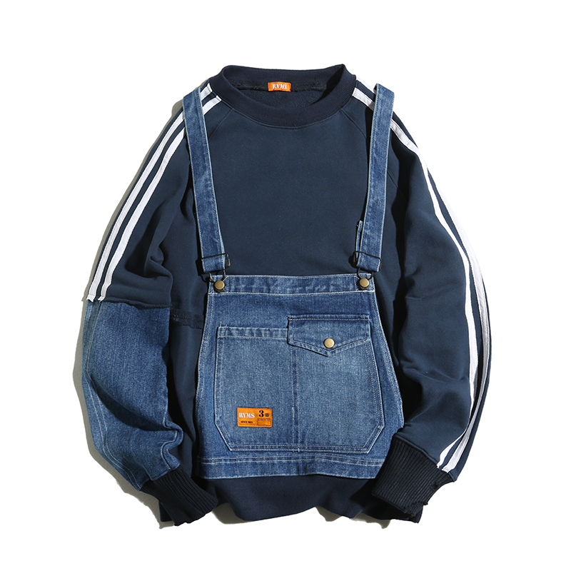 Title 1, Style Heavy Industry Washed Sweater Denim Multi...