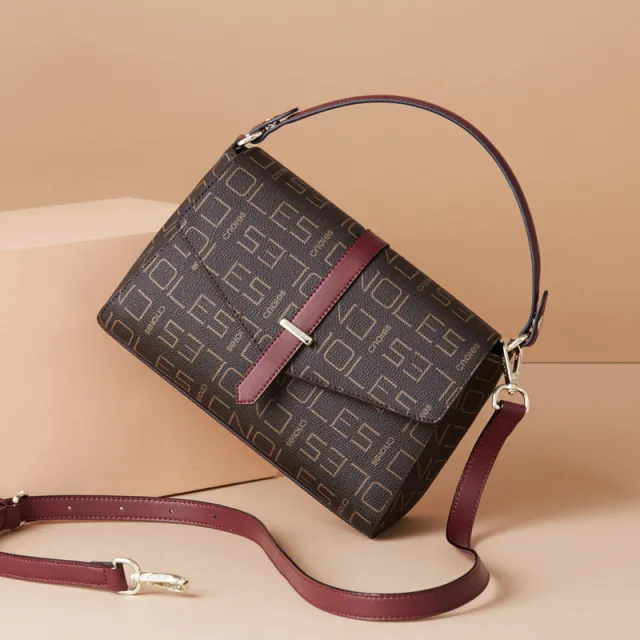Women's Bag Shoulder Messenger Bag Retro Waterproof Handbag Coffee - Shop at LoveMi