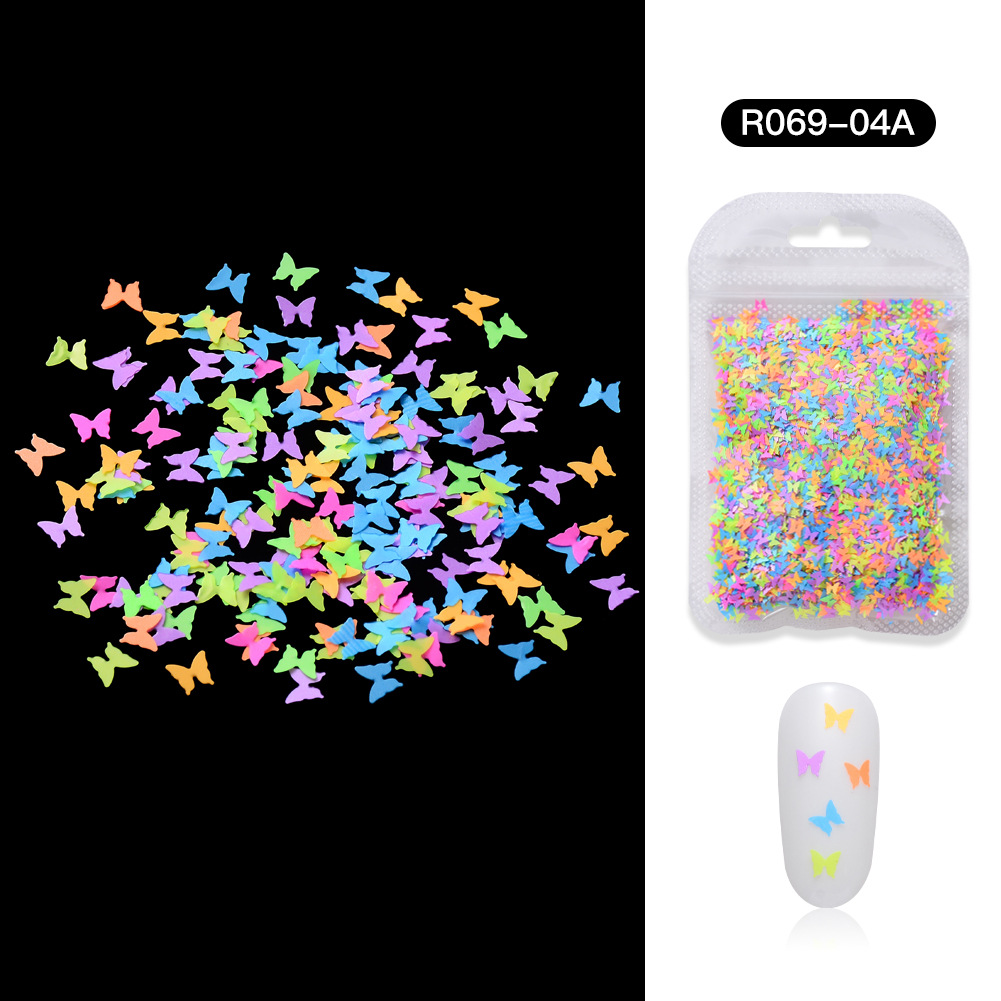 Title 4, Colorful Sequins Four-Pointed Star Nail Sequins