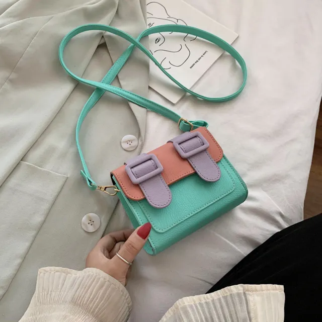 Bag Women Messenger Bag Small And Versatile Simple And Cool Style Female Korean Version Japanese And Korean Fresh Shoulder Bag Single Shoulder Mess... Green - Shop at LoveMi