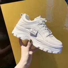 Daddy Shoes Women'S New Year Spring And Autumn Thick Bottom Summer Breathable Mesh Small White Shoes Ins Single Shoes - White - View 1