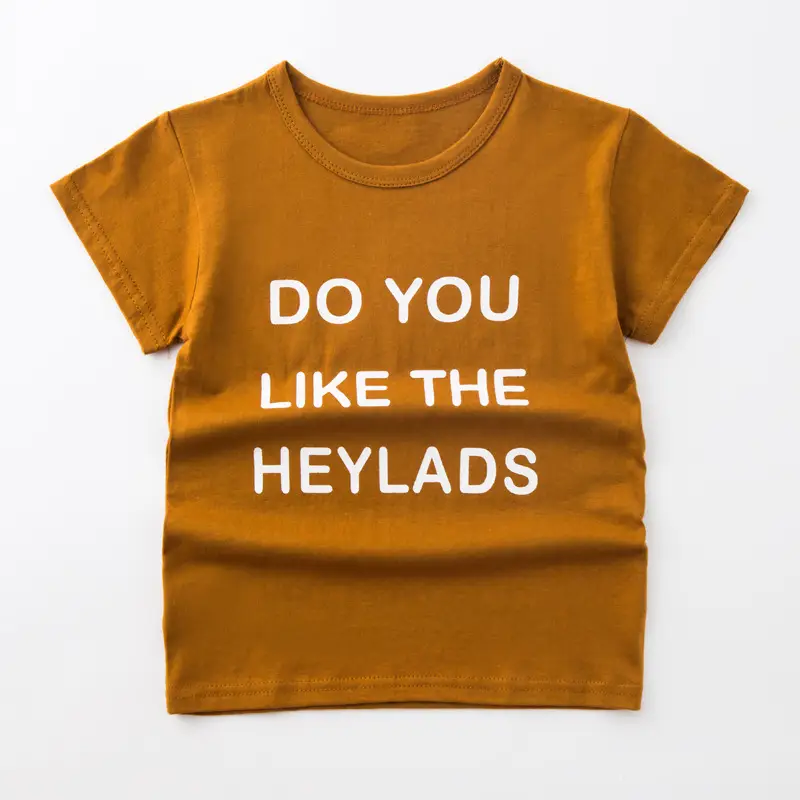 Summer Children's Short-Sleeved Boy T-Shirt Cotton Bottoming Top