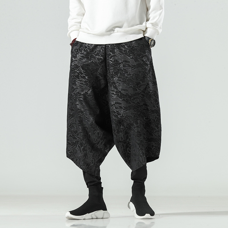 Title 2, Embossed double-layer mens baggy pants for ult...