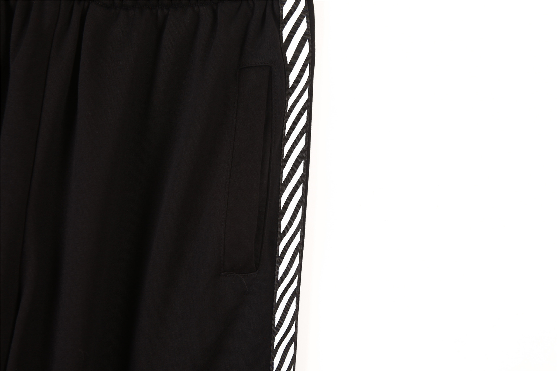 Spring Women's Loose Large Size School Pants Vertical Stripe Skateboard