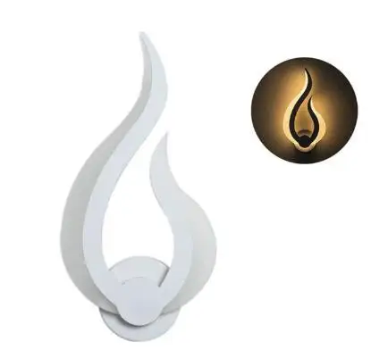 Flame Acrylic Wall Lamp Modern Simple Bedroom