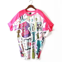 New Guangdong Fashion Brand Women's Personality Large Size Loose T-Shirt For Women - As Shown - View 1