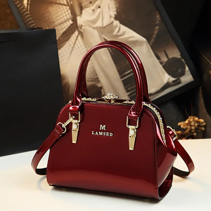 Genuine Leather Lady Bag Middle-aged Mother Bag All-match Handbag