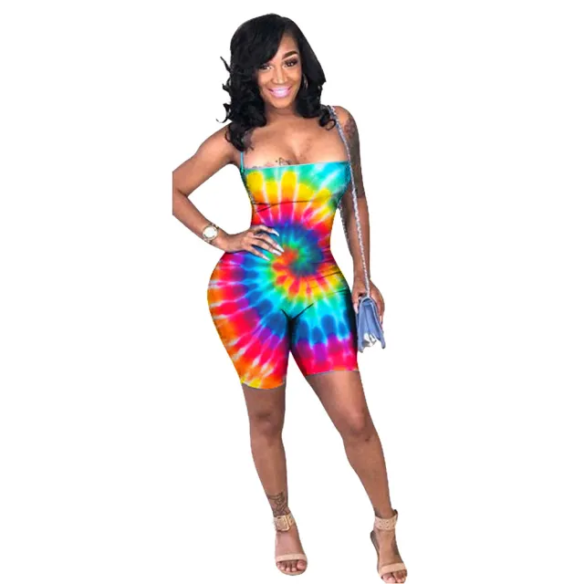 Polka Dot Strap Halter Sexy Jumpsuit Multicolor - Shop at LoveMi