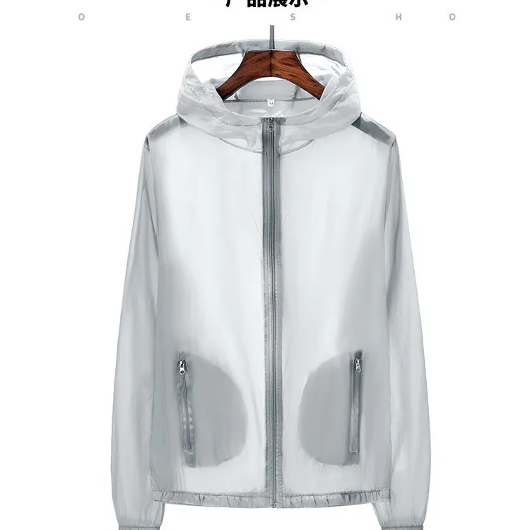 Summer Thin Breathable Windbreaker Plus Size Couple Skin Clothes Student Fishing Clothes - 1 Color