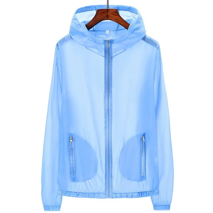 Summer Thin Breathable Windbreaker Plus Size Couple Skin Clothes Student Fishing Clothes - 4 Color-M
