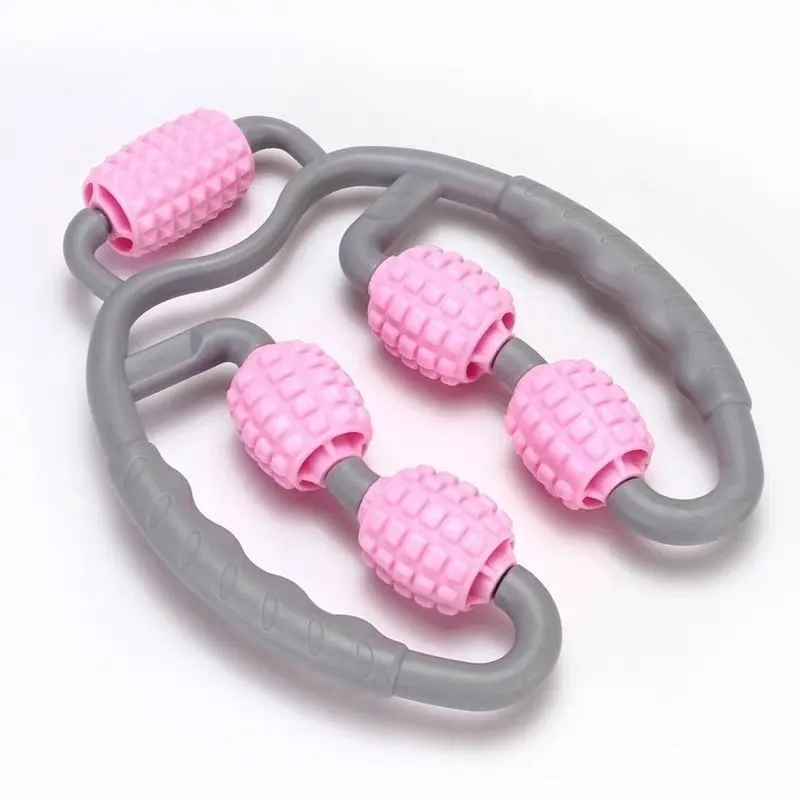 U Shape Trigger Point Massage Roller Full Body Massage Tool Arm Leg Neck Muscle Massager 4 Wheels Fitness Device For Sports – image 10