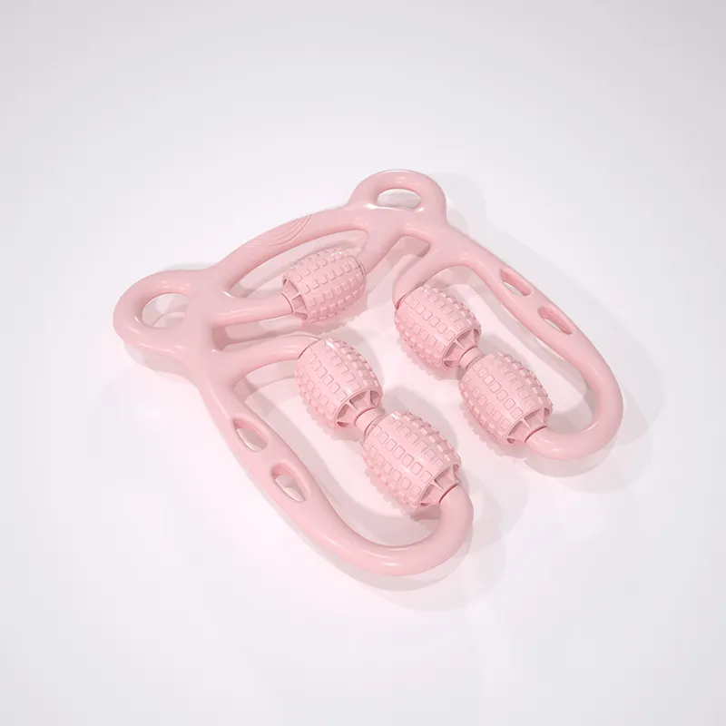 U Shape Trigger Point Massage Roller Full Body Massage Tool Arm Leg Neck Muscle Massager 4 Wheels Fitness Device For Sports – image 6