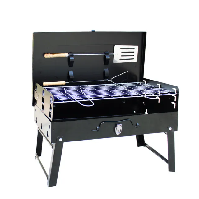 Outdoor Portable Charcoal Grill Folding Box Grill Gift Barbecue Grill Sales The New - Shop at LoveMi