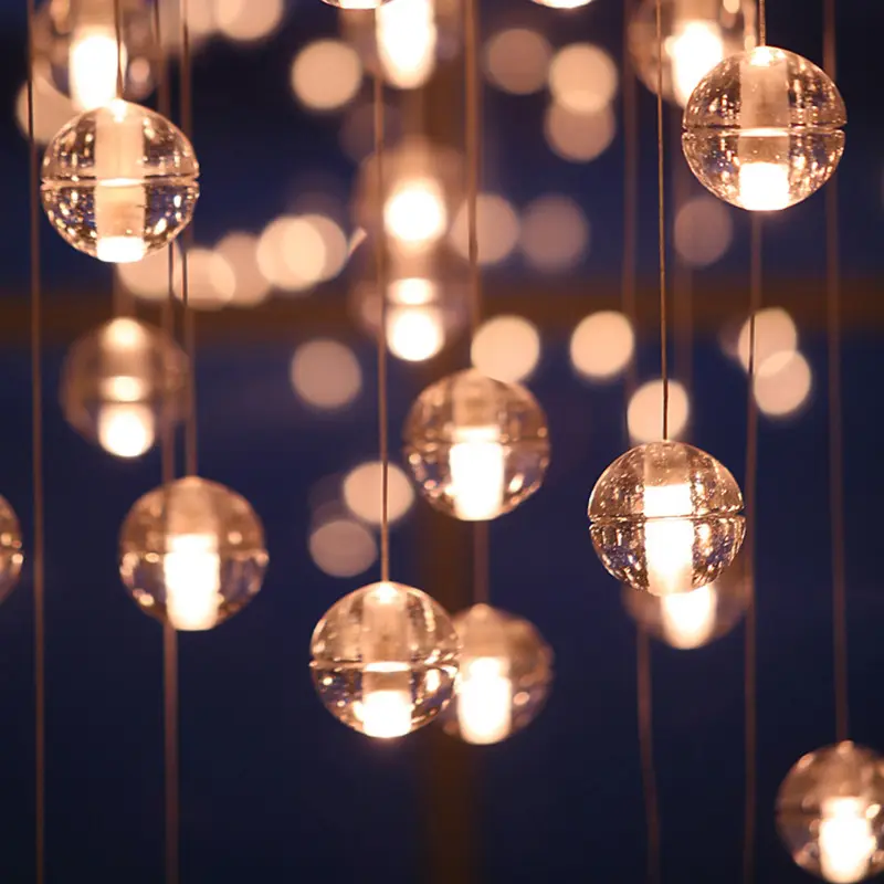 Duplex Building Meteor Shower Spherical Light Glass