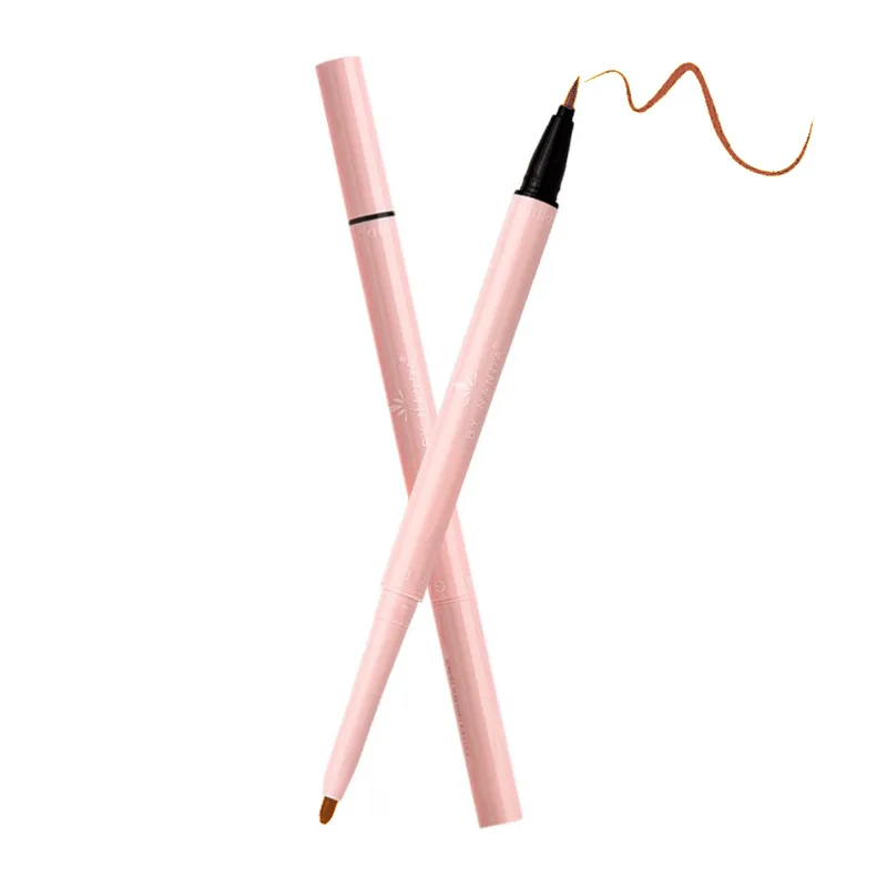 Plain Brown Pencil Type Hard Tip Glue Pen Eyeliner