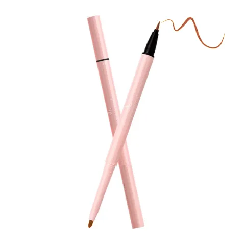 Plain Brown Pencil Type Hard Tip Glue Pen Eyeliner