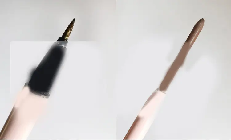 Plain Brown Pencil Type Hard Tip Glue Pen Eyeliner Liquid Eyeliner Is Not Smudged and Waterproof