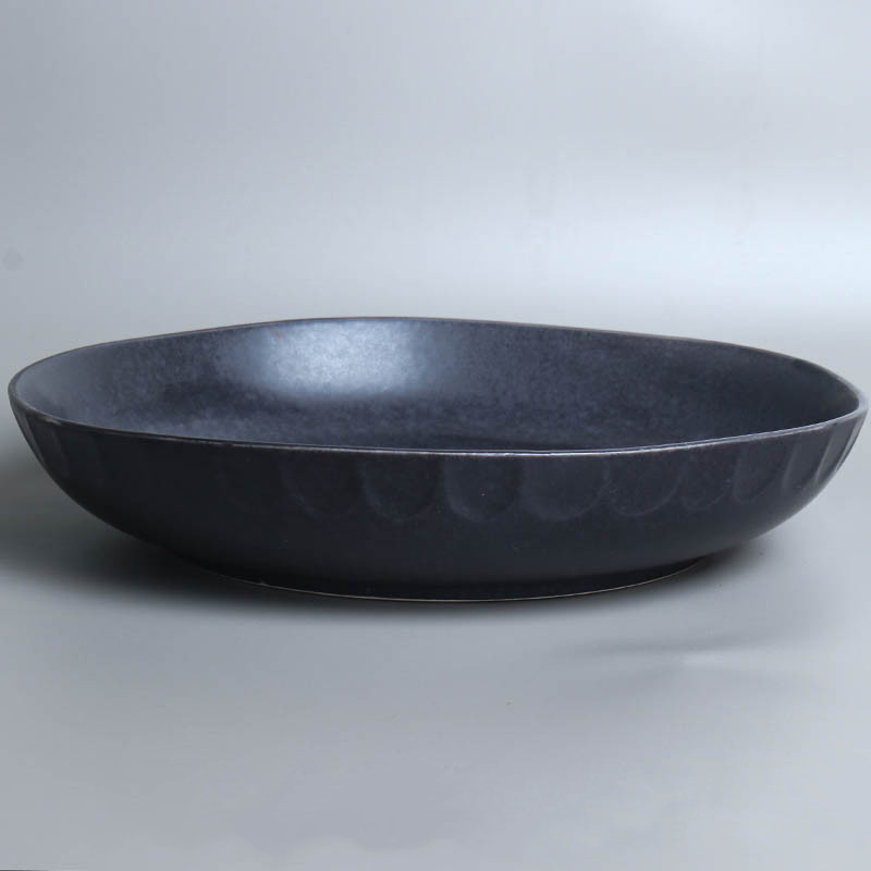 Title 6, Creative Ceramic Retro Big Soup Bowl Household ...