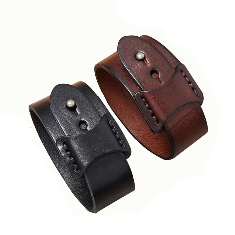 Simple Men's Casual Leather Bracelet Punk Party Hip Hop Bracelet Female Adjustable Couple Bracelet