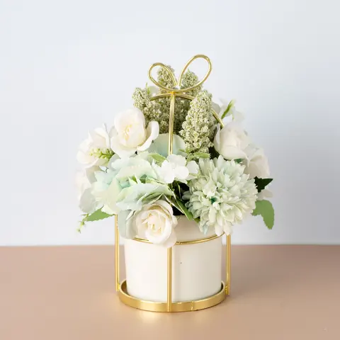 Small Potted Plants Dried Flower Bouquet Simulation Flowers Fake