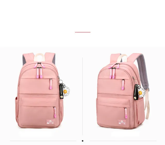 Natural Fish Refrigerator Door Schoolbag Girls Backpack Custom Printed Junior High School Students Leisure Backpack Pink - Shop at LoveMi