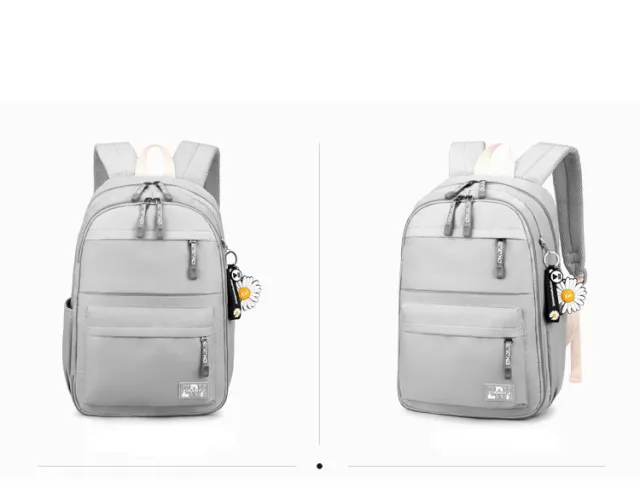 Natural Fish Refrigerator Door Schoolbag Girls Backpack Custom Printed Junior High School Students Leisure Backpack Grey - Shop at LoveMi