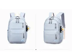 Natural Fish Refrigerator Door Schoolbag Girls Backpack Custom Printed Junior High School Students Leisure Backpack - Blue - View 1
