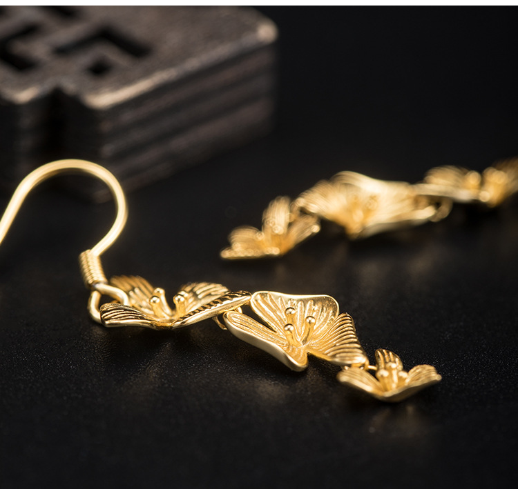 Trendy Classical Literary Earrings Temperament Long Tassel Earrings