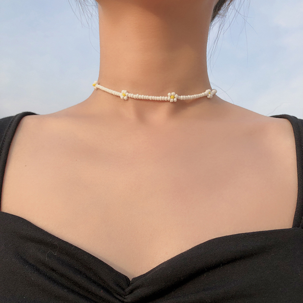 Colorful Rice Beads Handmade Beaded Necklace