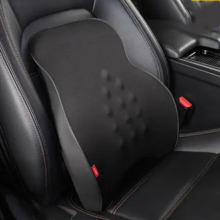 Car Electric Headrest Seat Lumbar Cushion Memory