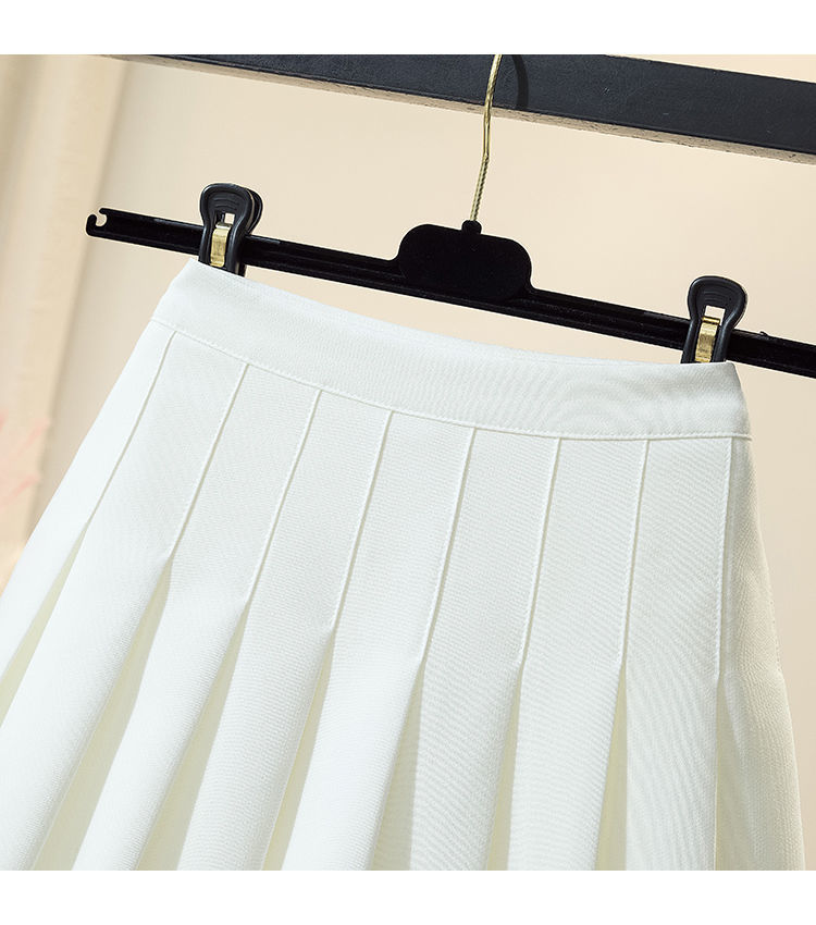 Pleated Skirt High Waist A-Line Was Thin And Long Version Jk Short Skirt Student Tall College Plus Size Skirt Female Summer