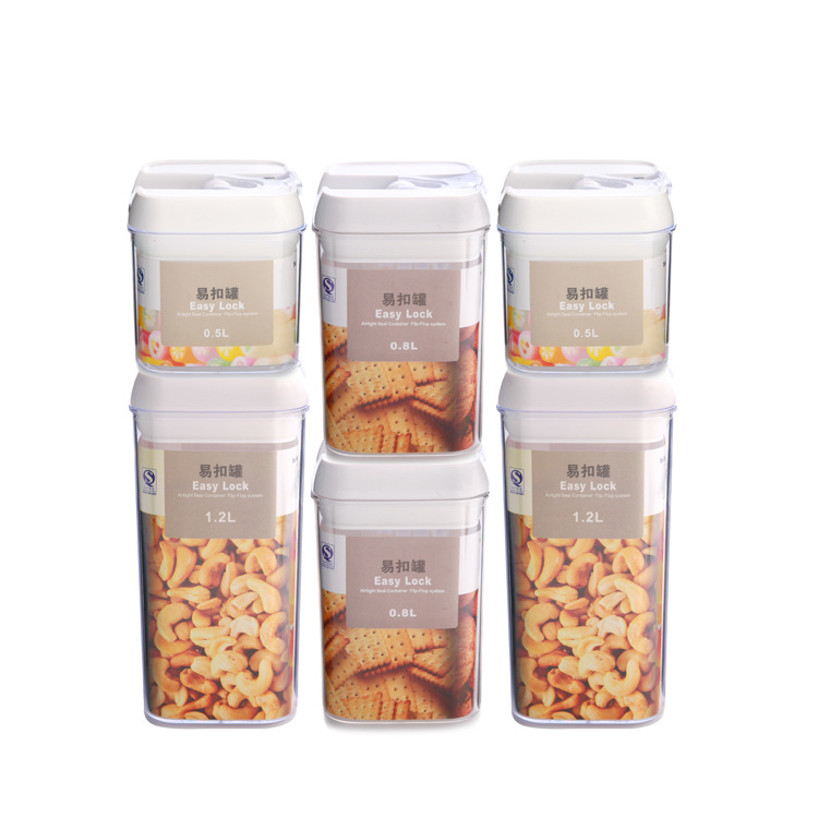 Title 1, Seven-Piece Plastic Food Storage Cans