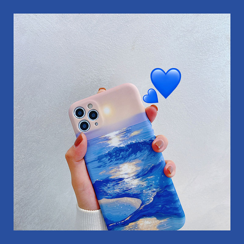 Compatible with Apple, Compatible with Apple , Sunset Sunset Waves Suitable For IPhone Case