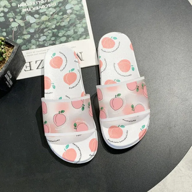 REAVE CAT New Women Slippers Open Toe 2cm Heels Fruit Stylish Cartoon Cute Soft Comfy Non Slip Size 35 39 Summer A3768 Pink - Shop at LoveMi