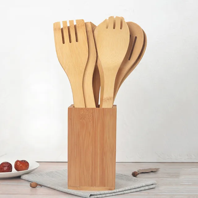 Household Non stick Cooking Bamboo Spoon, Bamboo Shovel, Cooking Bamboo Frying And Slanting And Diggin - Shop at LoveMi