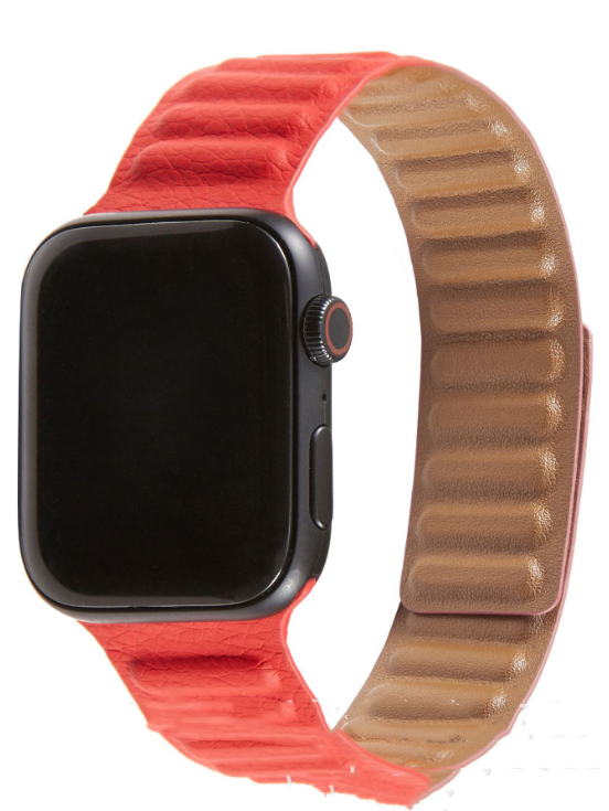 Compatible with Apple, Watch Strap IWatch6 5th Generation Leather Chain Strap Double-sided Color Second-generation Loop Strap