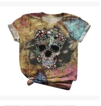 Digital Printed Casual Short Sleeved T Shirt - Shop at LoveMi